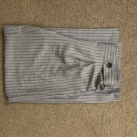 Striped Gray Wide Leg Pants - Picture 5 of 5